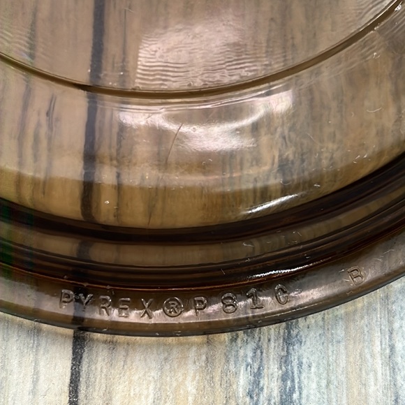 🌸⭐️Pyrex amber brown glass pot pan lid P81C - Picture 2 of 6